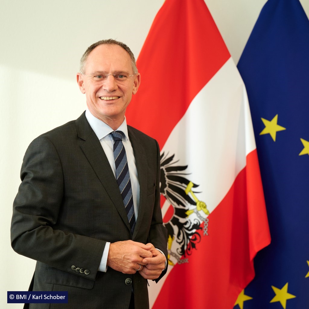 Bundesminister für Inneres Mag. Gerhard Karner © BMI / Karl Schober
