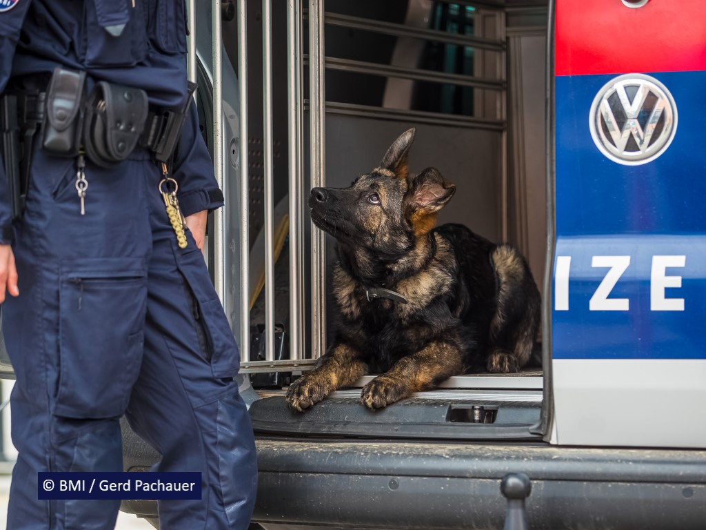 Bild der Diensthundeabteilung &copy BMI / Gerd Pachauer