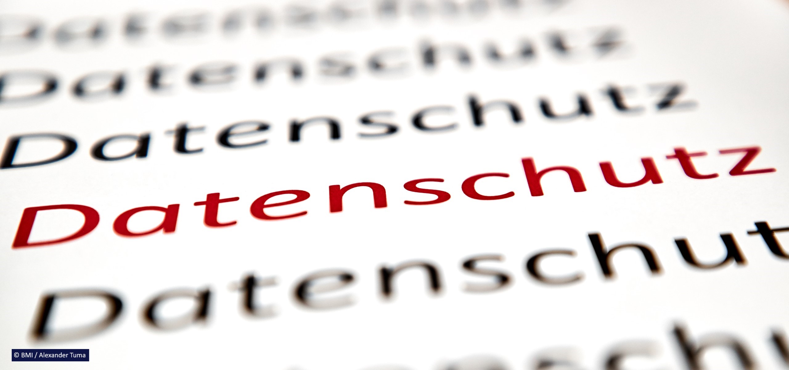 Wort Datenschutz als Headerbild